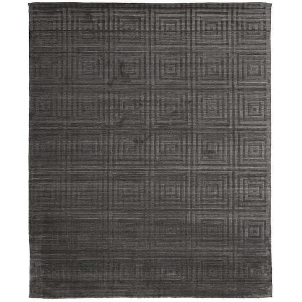 8 X 10 Gray Geometric Area Rug