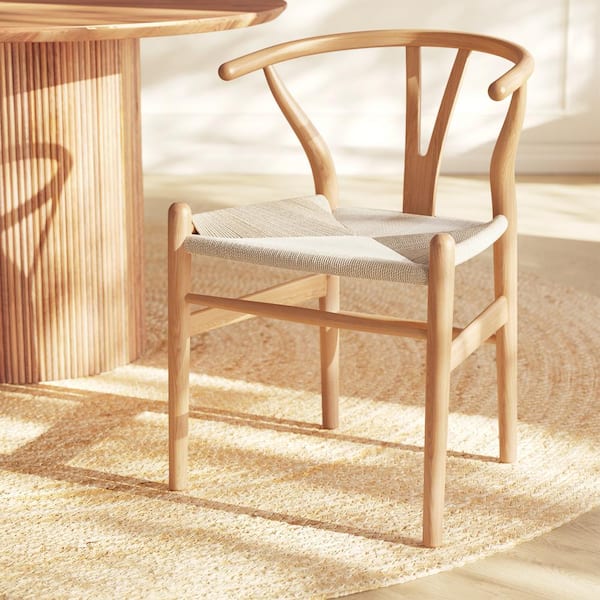 Poly and Bark Weave Natural Chair