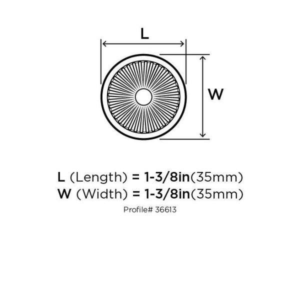 Satin Nickel Round Cabinet Knob with Mounting Hardware