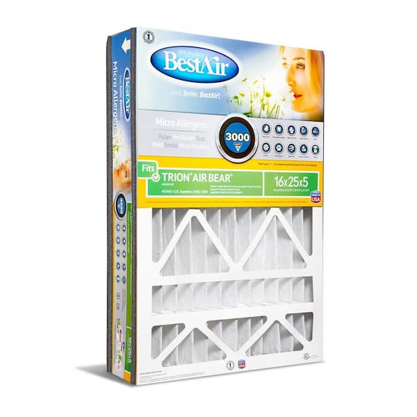 Bestair 16 X 25 X 5 Trion Air Bear Fpr 7 Air Cleaner Filter Ab1625 13r The Home Depot