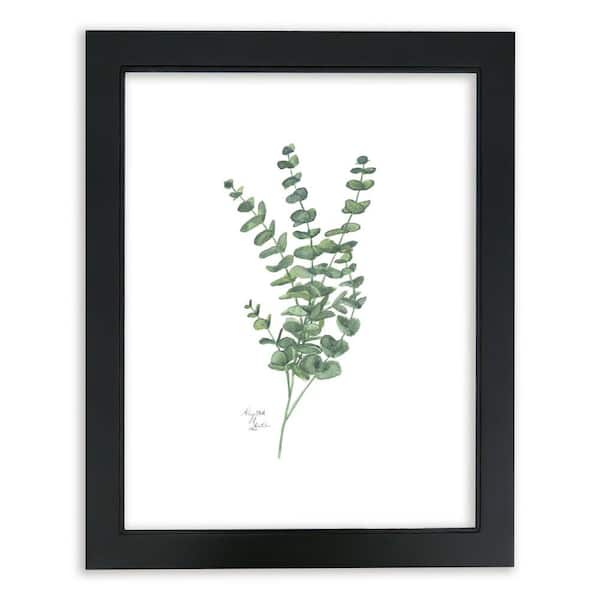 Unbranded Nature's Lace 1 "True Blue Eucalyptus" by Alyssa Lewis Individual Black Framed Nature Art Print 24 in. x 18 in.
