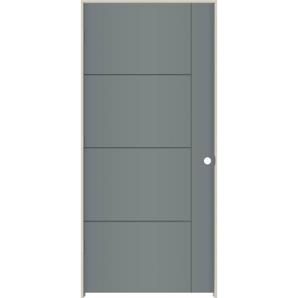 JELD-WEN 36 in. x 80 in. Right-Hand Solid Core Graphite Composite ...