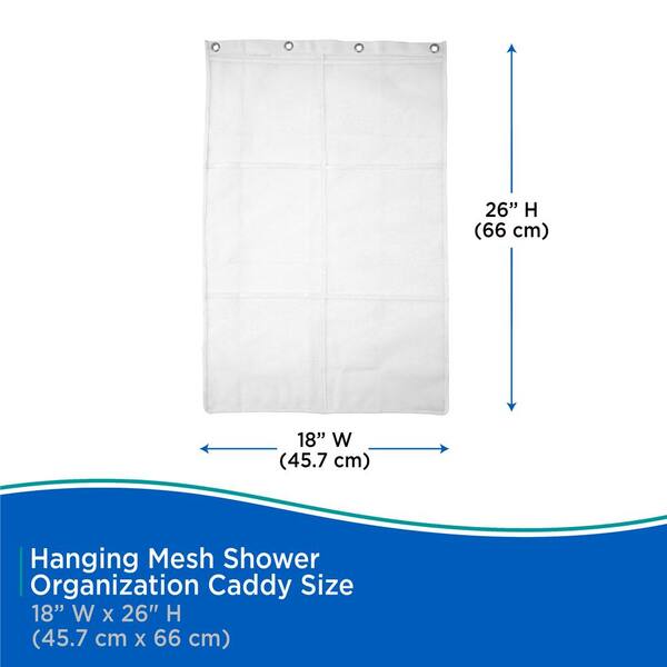 Kenney 26-in H Composite White Hanging Shower Caddy Kenney 26-in H Composite White Hanging Shower Caddy