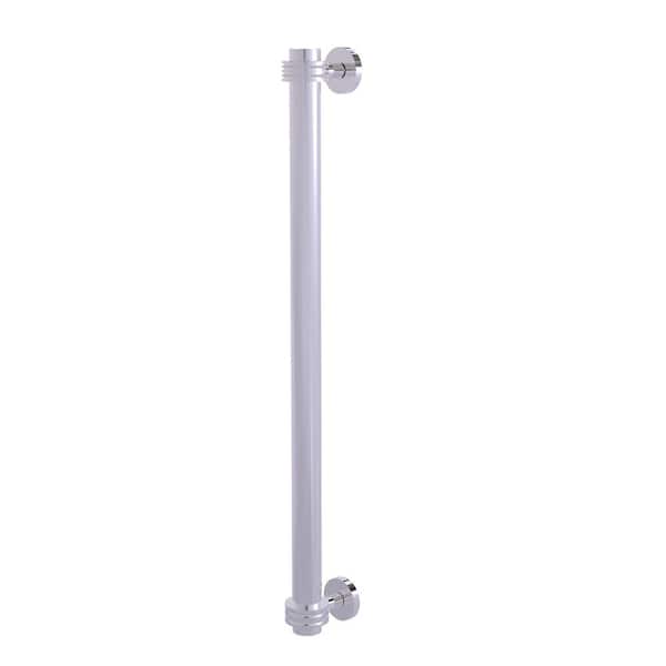Allied Brass 18 in. Center-to-Center Refrigerator Pull with Dotted Aents in Polished Chrome