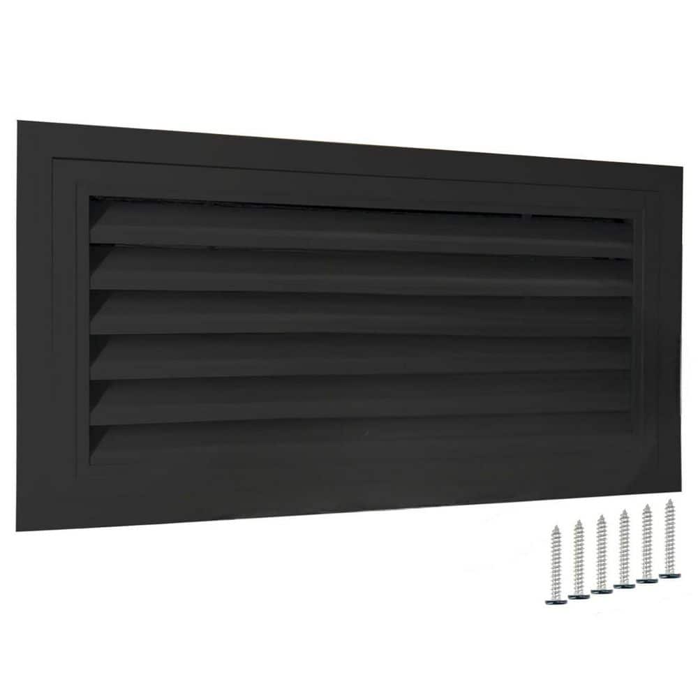 22x12 Gable Vent Black Aluminum Alloy with 180 Degree Opening Removable Strainer for Attic Shed Garage 1 Pack price history on PriceWatchPro