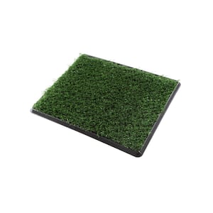 Artificial Grass Puppy Pee Pad for Dogs and Small Pets - 16 in. x 20 in. Reusable 4-Layer Training Potty Pad with Tray