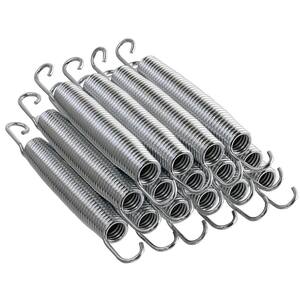15-Pack Trampoline Springs 4-Inch With T-Hook - High-Strength Galvanized Steel Replacement Springs