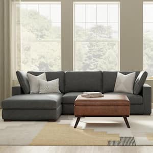 Charlie Left-Facing Sectional in Tightly Woven Performance Fabric