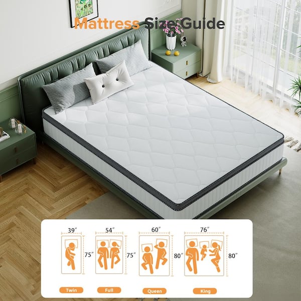 Babo Care Twin Medium Hybrid Memory Foam 12 in. Innerspring Babo Care Twin Medium Hybrid Memory Foam 12 in. Innerspring
