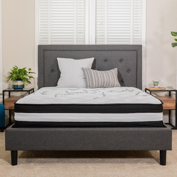 Capri Comfortable Sleep Full Size 10 in. Hybrid Pocket Spring and Foam Mattress, Foam Pocket Spring Hybrid Mattress