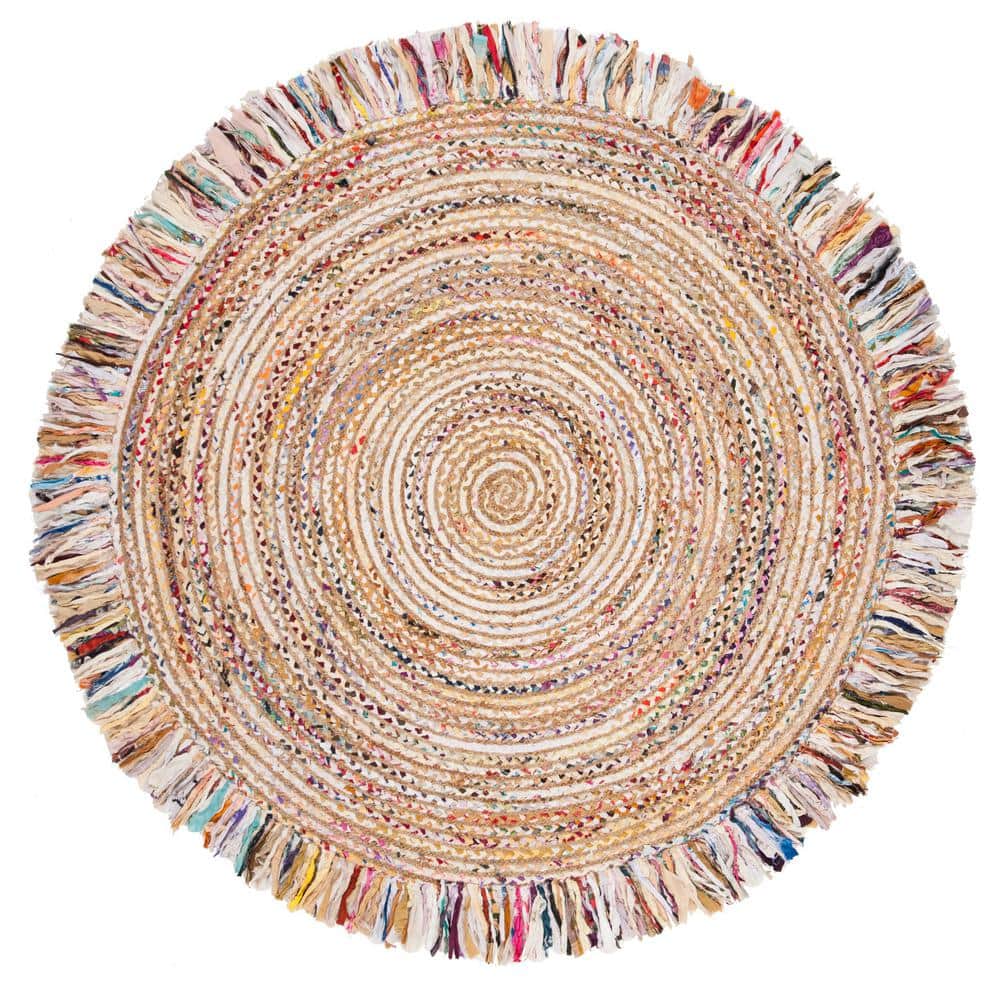 Cape Cod Ivory/Light Beige 8 ft. x 8 ft. Round Area Rug price history on PriceWatchPro