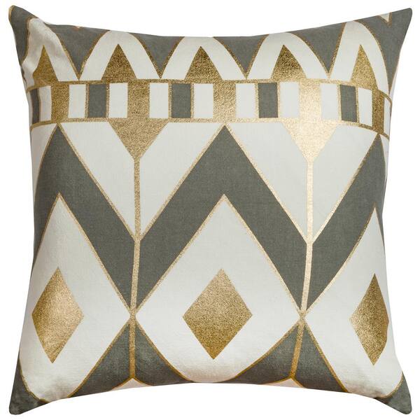 dark gray throw pillow