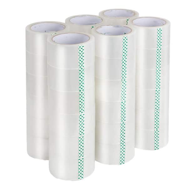Heavy Duty Clear Packing Tape 2 in. Wide 65 yds. Per Roll for Shipping Packaging Moving Sealing 36 Rolls