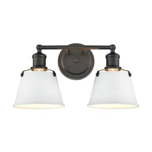 Holgate 15 in. 2-Light Charcoal Vanity Light