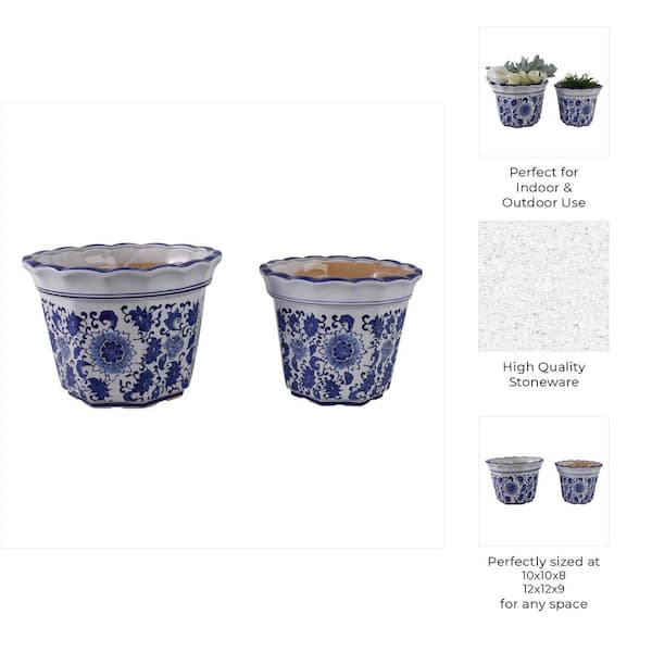 high planter pot Outdoor Planter From H Potter, Round Column Flower Garden Planter Indoor Outdoor