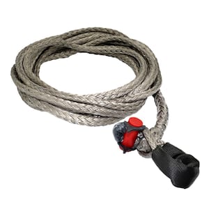 LockJaw 3/8 in. x 75 ft. Synthetic Winch Line Extension with Integrated  Shackle 21-0375075 - The Home Depot