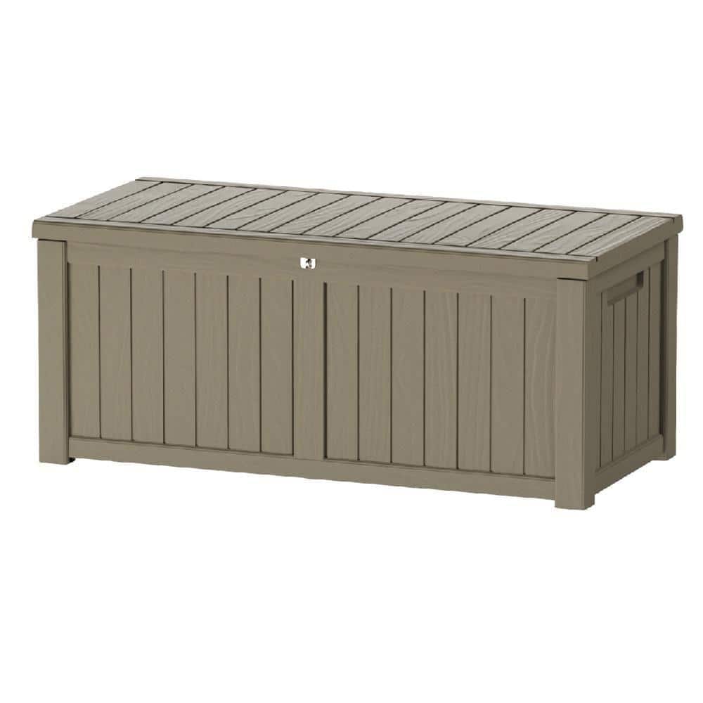 120 Gal. Resin Deck Box-Brown