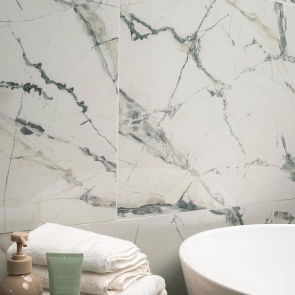 Lockson Mix 24 in. x 48 in. Polished Porcelain Floor and Wall Tile (16 sq. ft./Case) Lockson Mix 24 in. x 48 in. Polished Porcelain Floor and Wall Tile (16 sq. ft./Case)