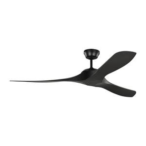 Edge Coastal 60 in. Indoor/Outdoor Midnight Black Ceiling Fan with Handheld Remote, 6-Speeds and Reverse