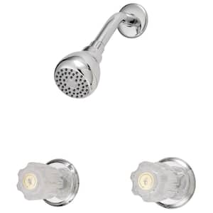 Traditional Collection 2-Handle Washerless Shower Trim Kit in Chrome