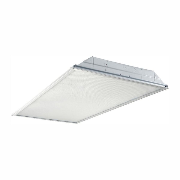 Metalux 2 ft. x 4 ft. White Integrated LED Drop Ceiling Troffer Light with 6400 Lumens, 4000K