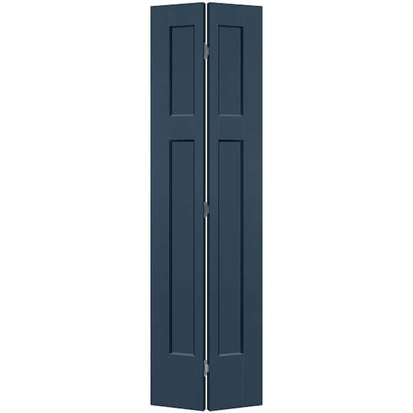 Masonite 24 in. x 80 in. 3-Panel Winslow Hollow Core Night Tide Molded Composite Bi-Fold Door
