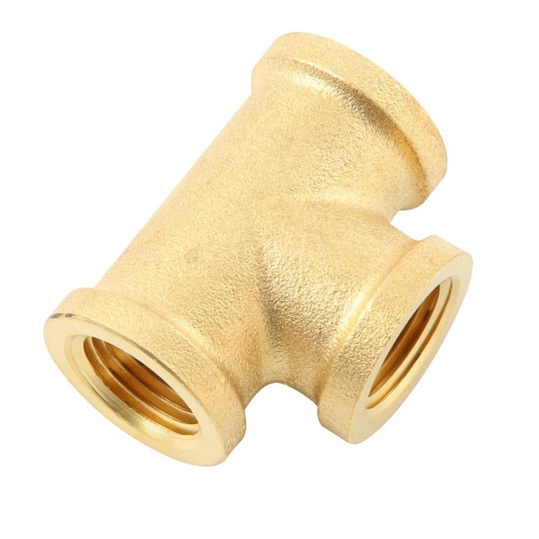 Tee Pipe Adapter 1/2 Female x 1/2 Male x1/2 Male T Adapter Brass Pipe  Fitting Brass Tee Adapter 1/2x 1/2x1/2inch