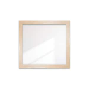 Pale Farmhouse Accent Framed Wide Wall Mirror 40 in. W x 43 in. H