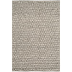 Natura Silver 3 ft. x 5 ft. Solid Color Diamonds Area Rug