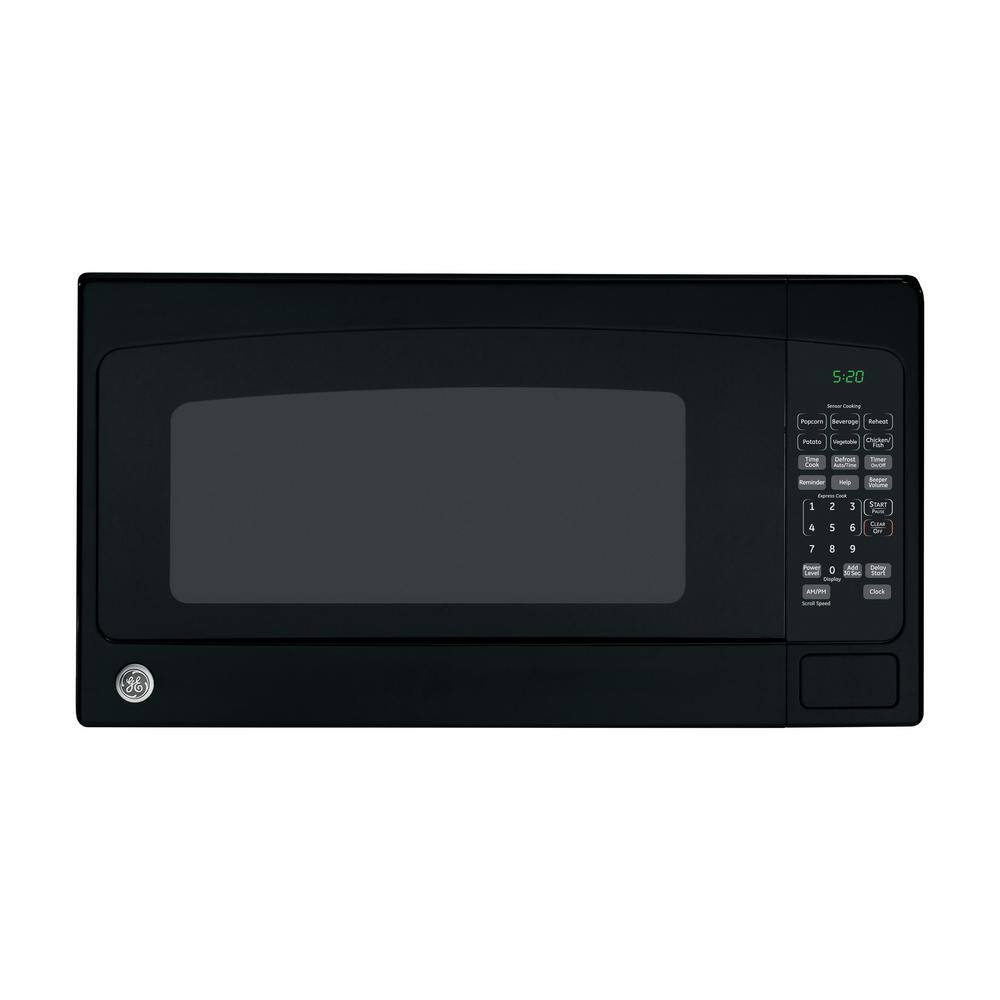 GE Black 2.0 Cu. Ft. Countertop Microwave with Glass Door