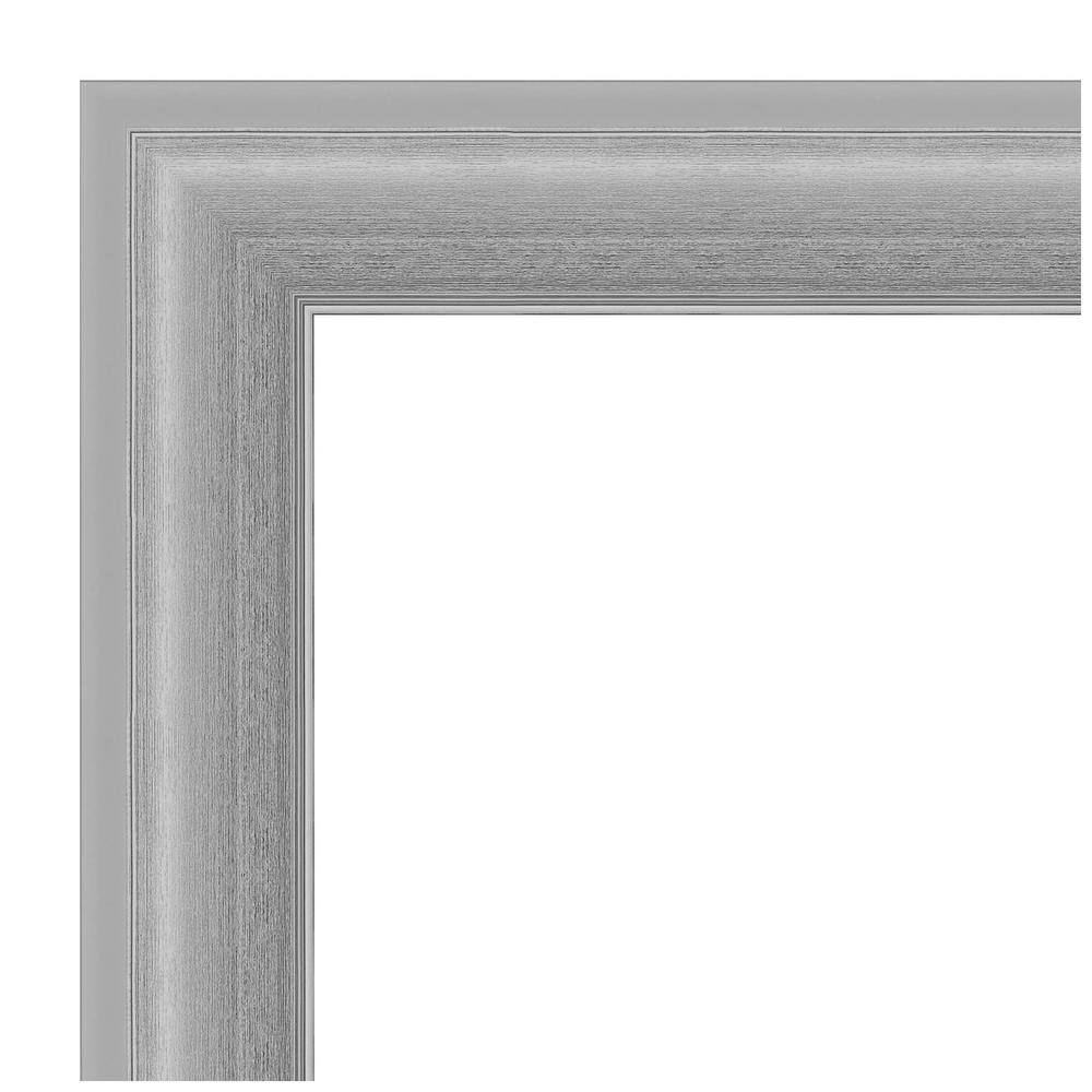 Peak Polished Nickel 32.5" x 26.5" Rectangular Silver Wall Mirror