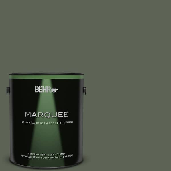 BEHR MARQUEE 1 gal. #T13-16 Pine Cone Pass Semi-Gloss Enamel Exterior Paint & Primer