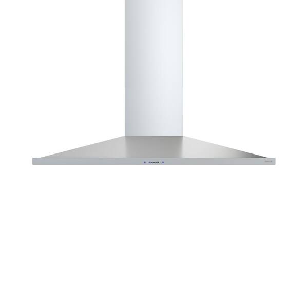 Zephyr Anzio 36 in. 600 CFM Convertible Island Mount Range Hood with LED Light in Stainless Steel