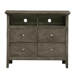 Hammond 4-Drawer Gray Chest of Drawers (42 in. L x 18 in. W x 36 in. H)