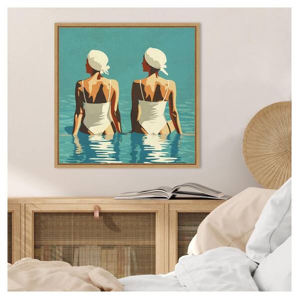 Amanti Art Two Friends At The Beach by Layla Oz 1 Piece Floater