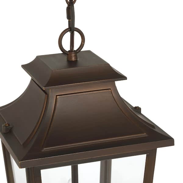 Hunter Fan Company - Hunter Spring Cove 3 Light Matte Bronze Rectangle Hardwired Outdoor Lighting for Foyer / Entry Way