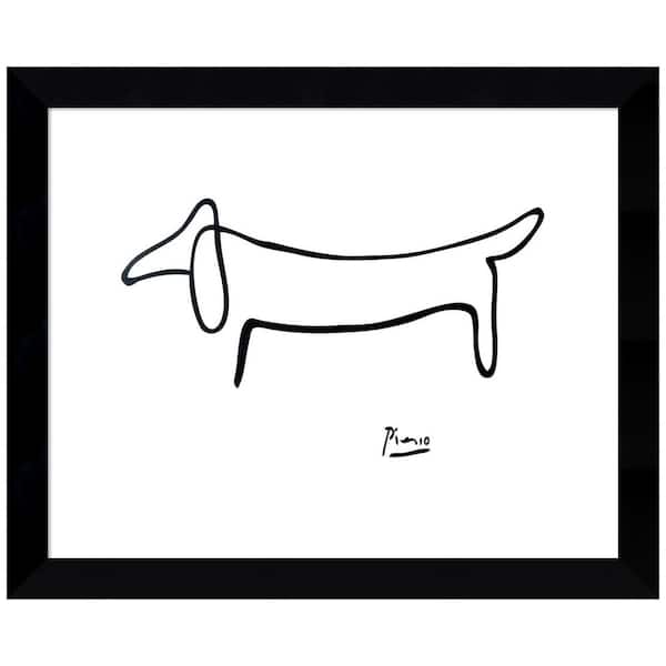 Amanti Art Le Chien (The Dog) by Pablo Picasso Framed Print Wall Art  DSW4582822 - The Home Depot