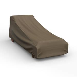 StormBlock Hillside Large Black and Tan Single Patio Chaise Cover