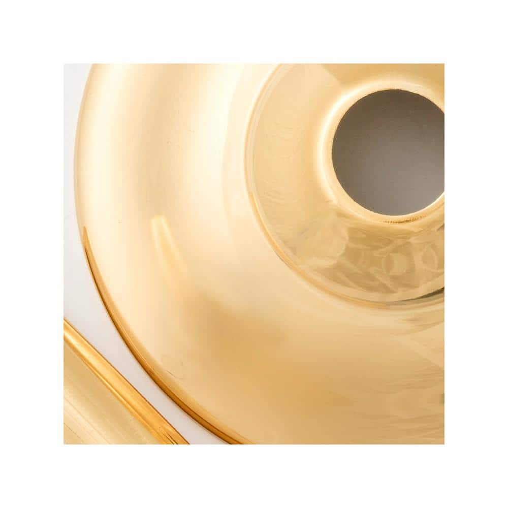 Gold and Clear Crystal 12-Light Candle Chandelier