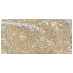 12 in. x 24 in. x 2 in. Tuscany Scabas Gold Brushed Travertine Pool Coping (2 sq. ft.)