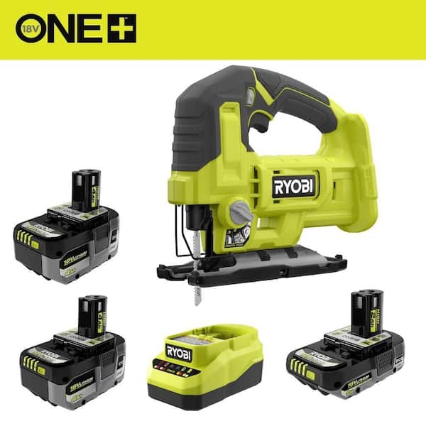 ONE+ 18V HIGH PERFORMANCE Kit w/ (2) 4.0 Ah Batteries, 2.0 Ah Battery, Charger, & FREE ONE+ 18V Cordless Jig Saw