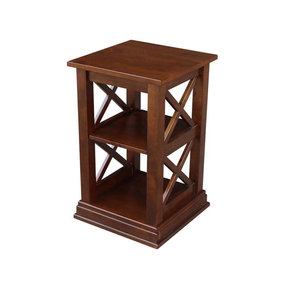 Espresso Transitional Rectangular Console Table with Storage