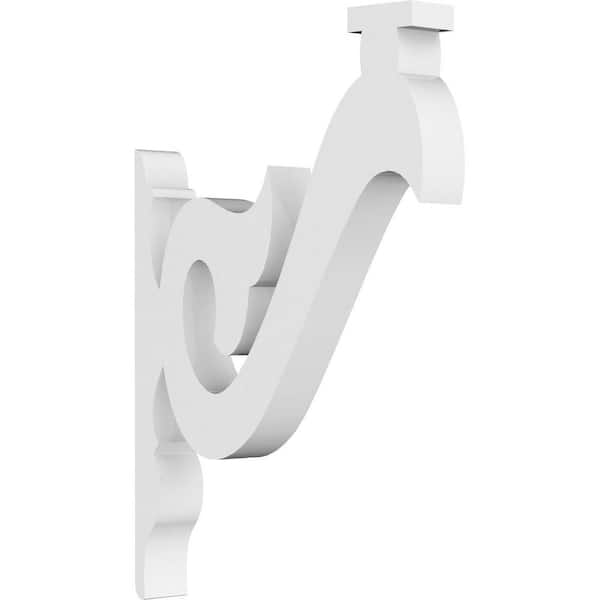 Ekena Millwork 5/8 in. W x 6 in. H x 4 in. D PVC Florence Bracket