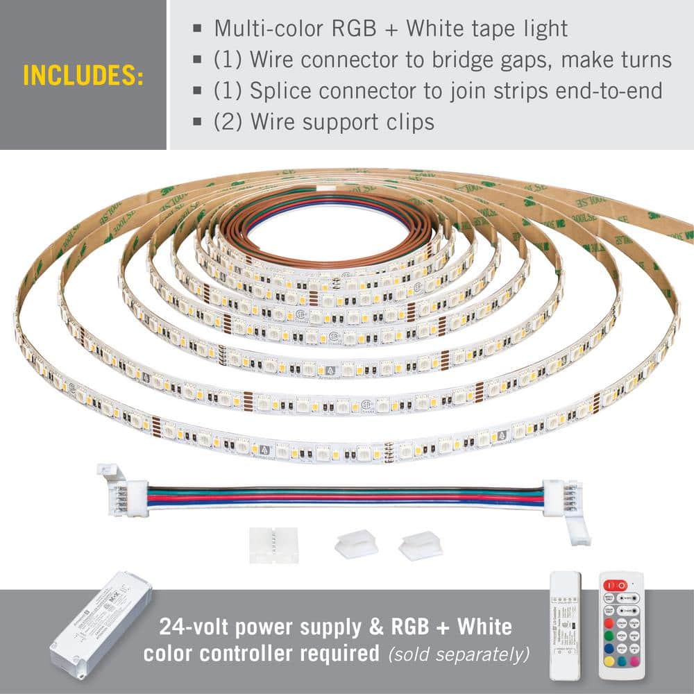 RibbonFlex Pro 32.8 ft Multi-Color and White LED Tape Light