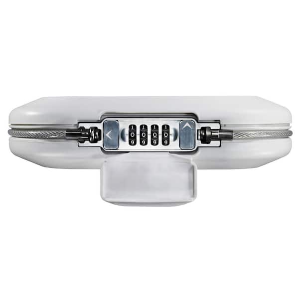 Master Lock Portable Safe, Resettable Combination, White 5900DWHT