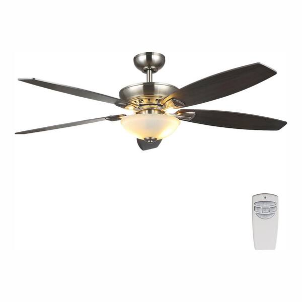 Led Satin Nickel Dual Mount Ceiling Fan, Twin Ceiling Fan Home Depot