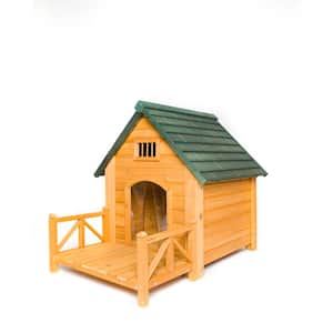 K-9 Kastle Dog House with Porch and Door Flaps