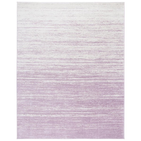 SAFAVIEH Adirondack Cream/Purple 10 ft. x 14 ft. Solid Color Striped Area Rug