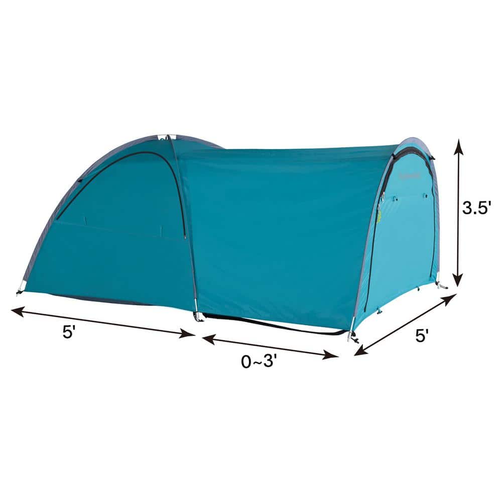 Blue Pop-Up 5-Person Four-Season Camping Tent