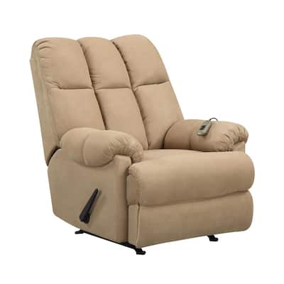 Padded Tan Massage Chair Recliner